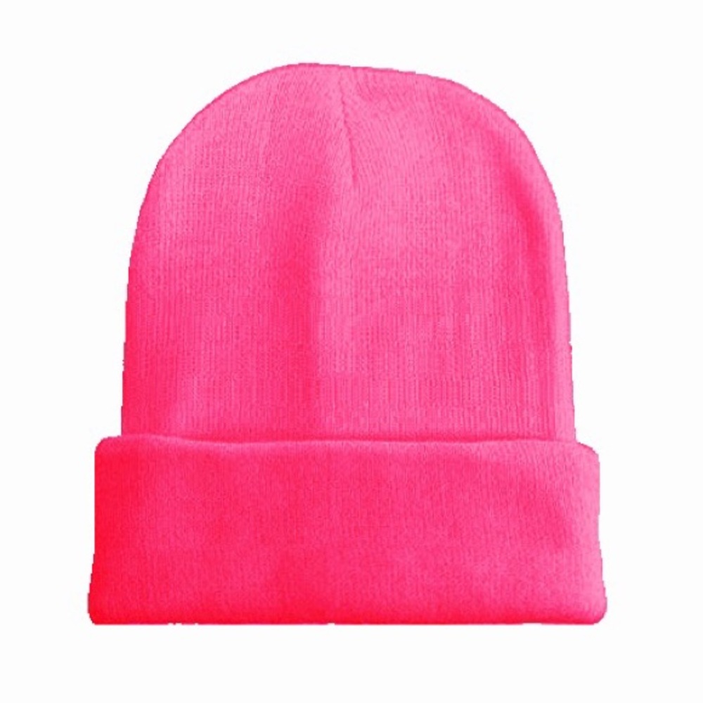 Bright Neon Sugar Pink Beanie - Justin Bieber Pink Hat - Picture 8 of 8